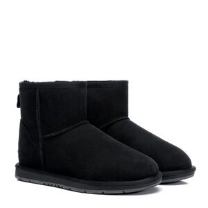 Women’s UGG CLASSIC MINI WATERPROOF BLACK BOOTS 7